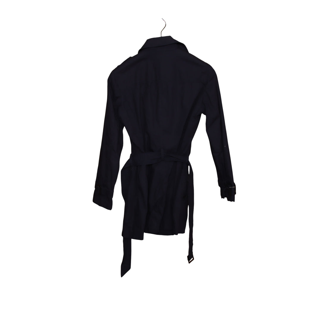 Stile Benetton Trench Blu Taglia 44 Donna