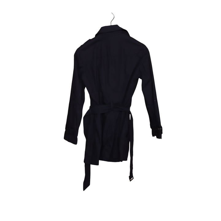 Stile Benetton Trench Blu Taglia 44 Donna