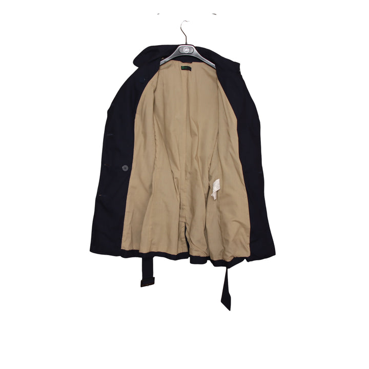 Stile Benetton Trench Blu Taglia 44 Donna