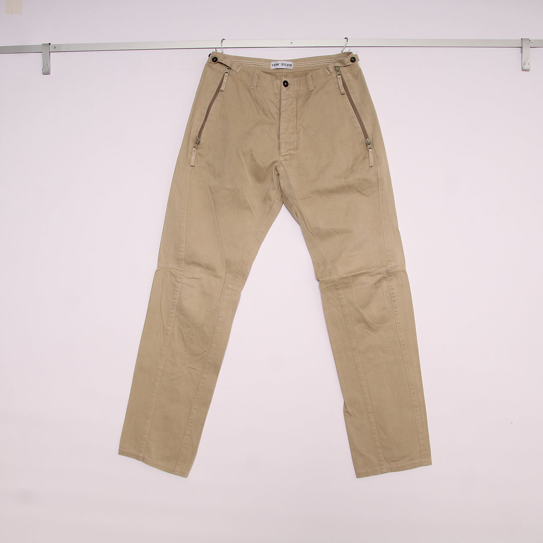 Stone Island Pantalone Beige Taglia 48 Uomo