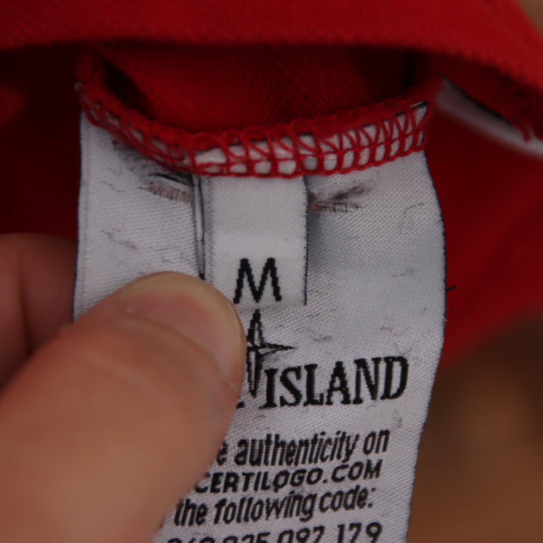 Stone Island Slim Fit polo rossa taglia M uomo