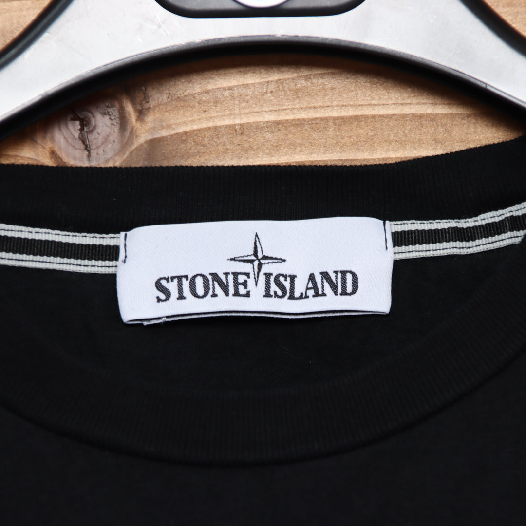 Stone Island T-Shirt Nera Taglia M Uomo