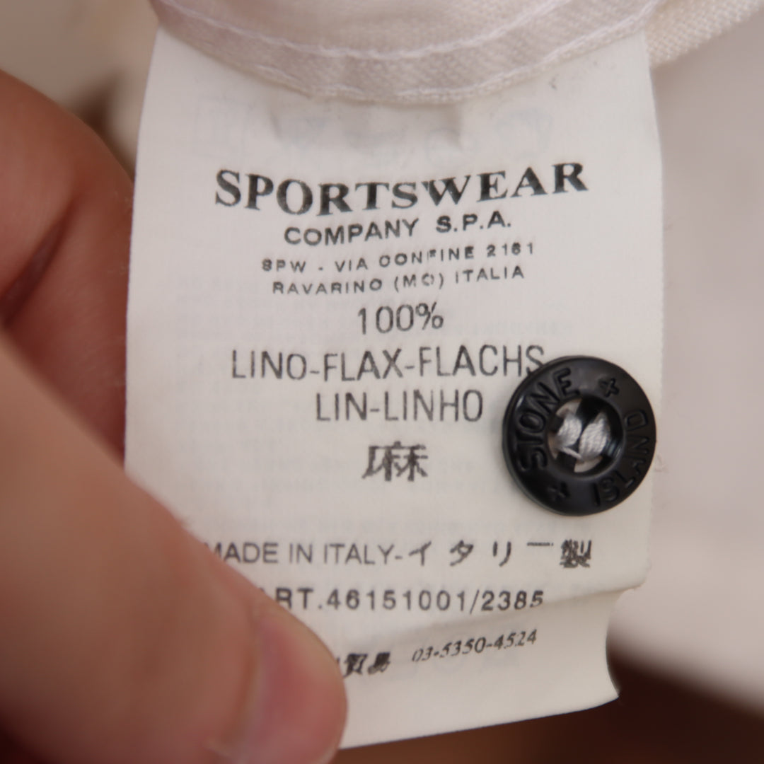 Stone Island camicia panna taglia L uomo