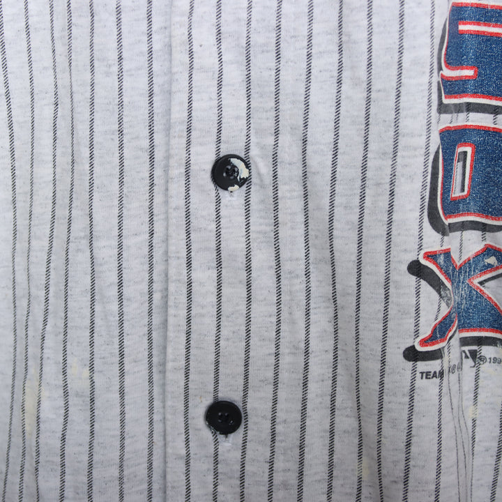 Teamwork Boston Red Sox Maglia da Baseball Vintage Grigia Taglia L Uomo Made in USA