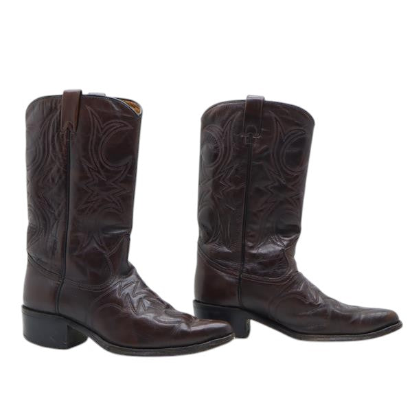 Texas stivale cowboy marrone in camoscio numero 41 uomo made in USA