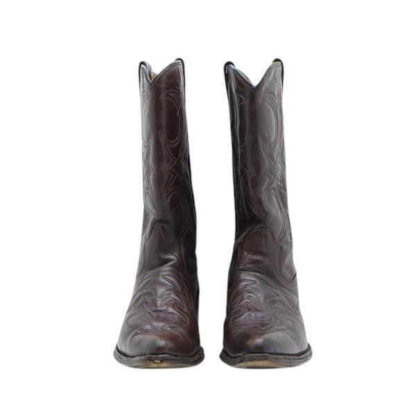 Texas stivale cowboy marrone in camoscio numero 41 uomo made in USA