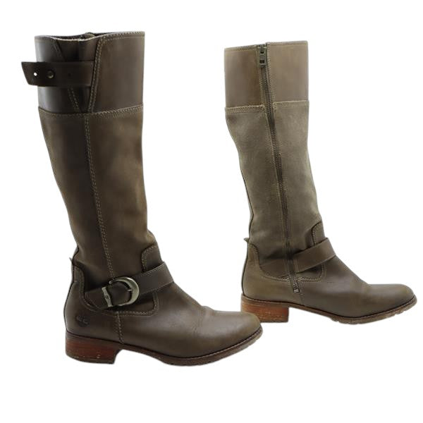 Timberland 20666 stivale marrone in pelle e camoscio numero 39 donna