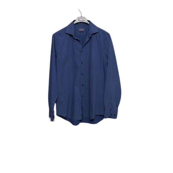 Tommy Hilfiger camicia blu a pois taglia 41 uomo