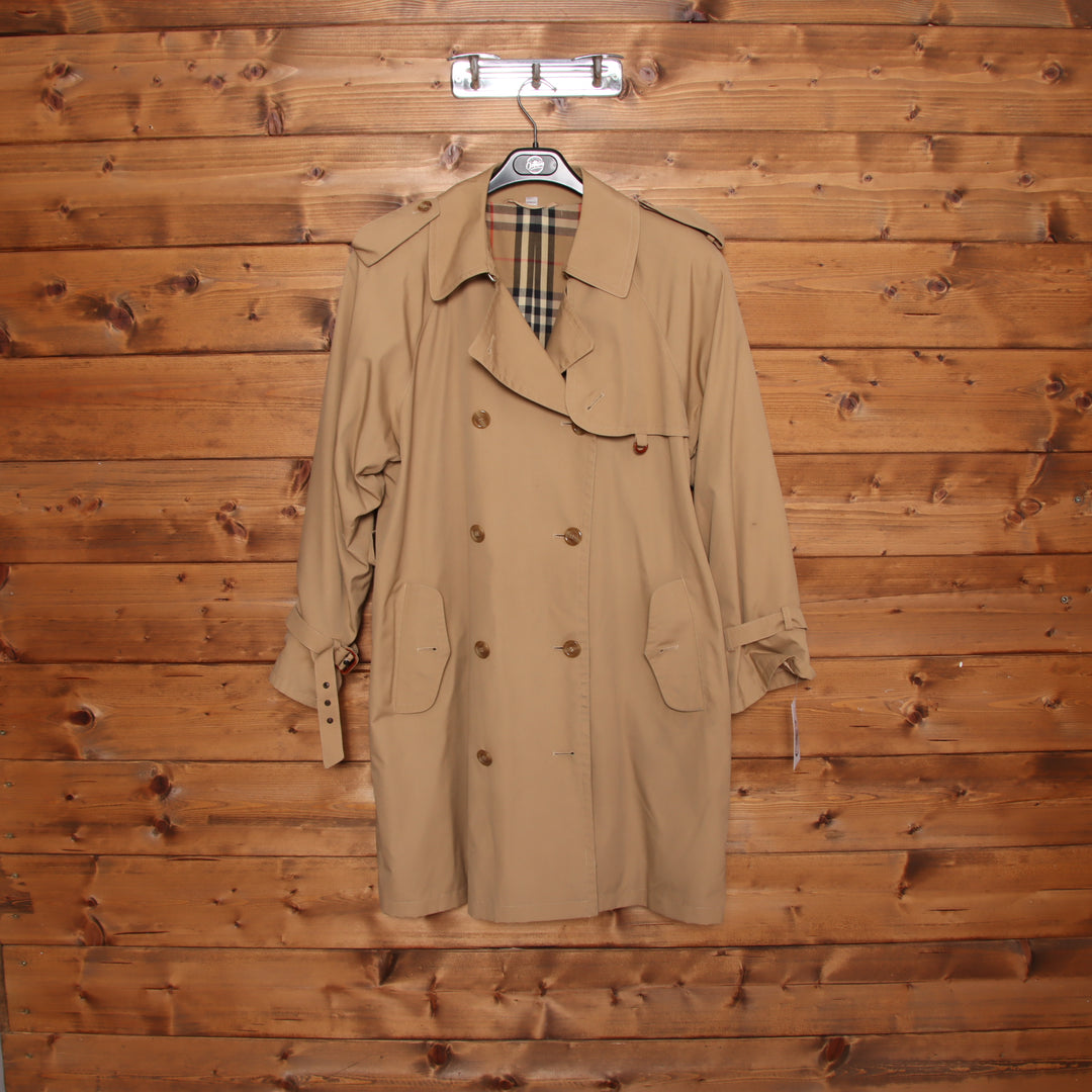 Trench Doppio Petto Beige Taglia 44 Donna