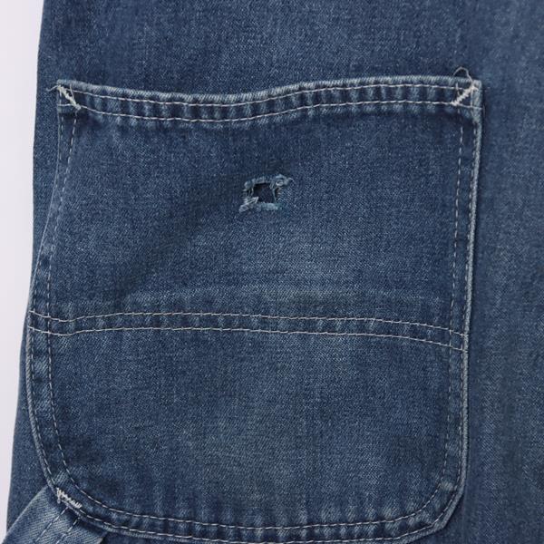 Trudwear salopette di jeans denim W30 L30 unisex made in USA