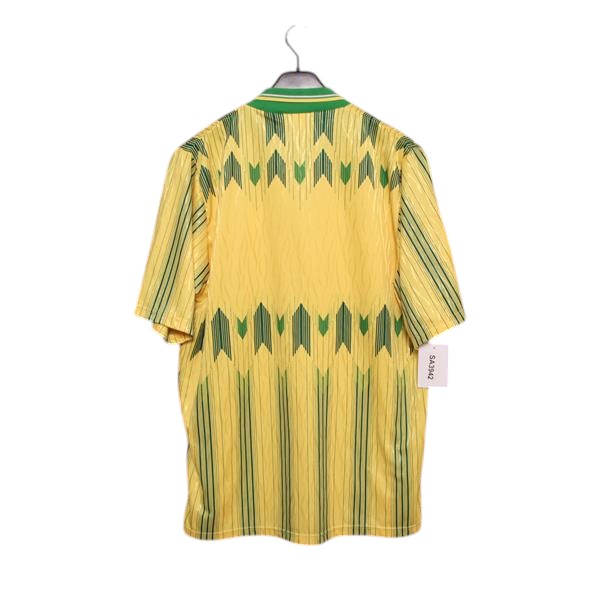 Umbro Celtic maglia da calcio vintage gialla e verde taglia L uomo made in England
