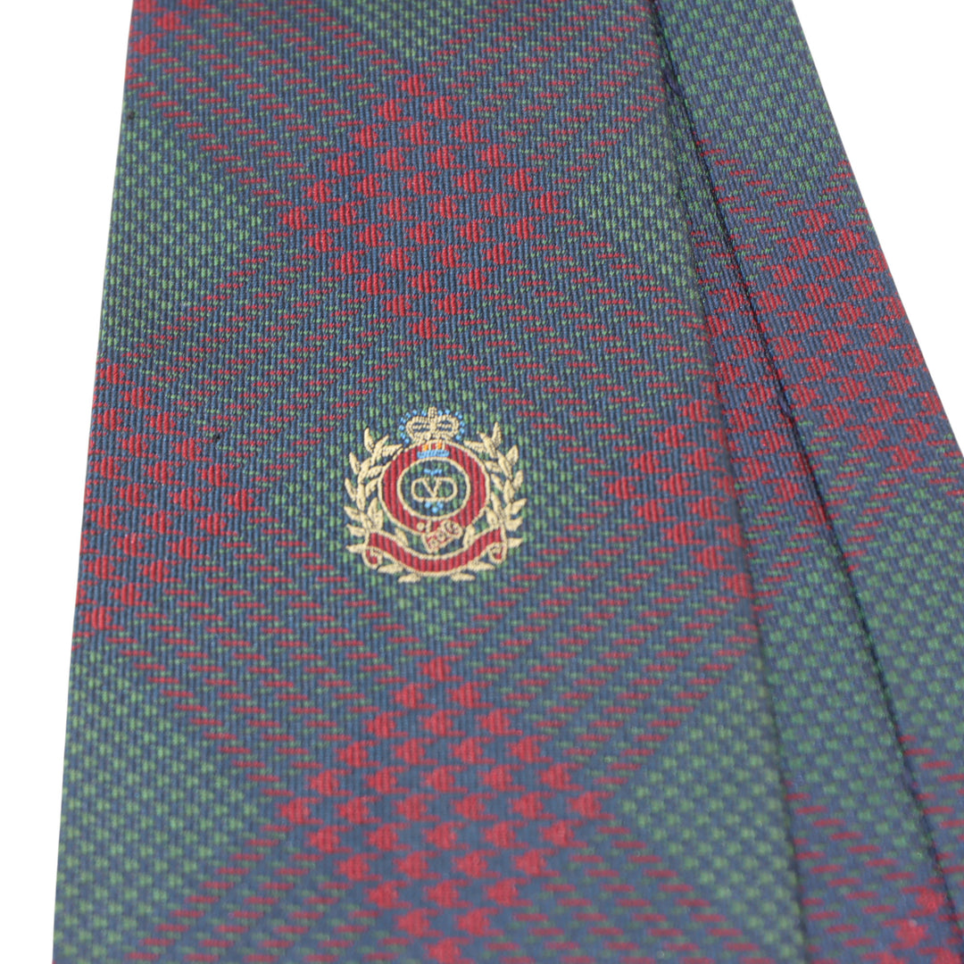 Valentino Cravatta Verde in Seta Uomo