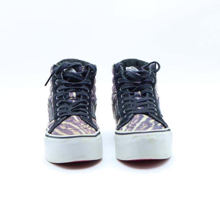 Vans SK8-Hi Platform Sneakers Nere e Marroni con Borchie Numero 37 Donna