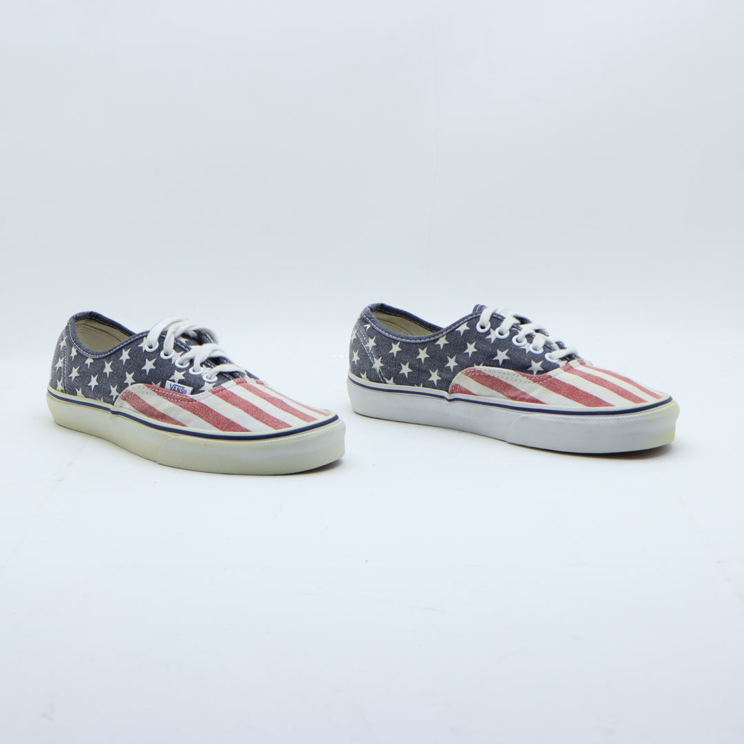 Vans Van Doren Sneakers Bianca, Blu e Rossa USA Numero 39 Unisex