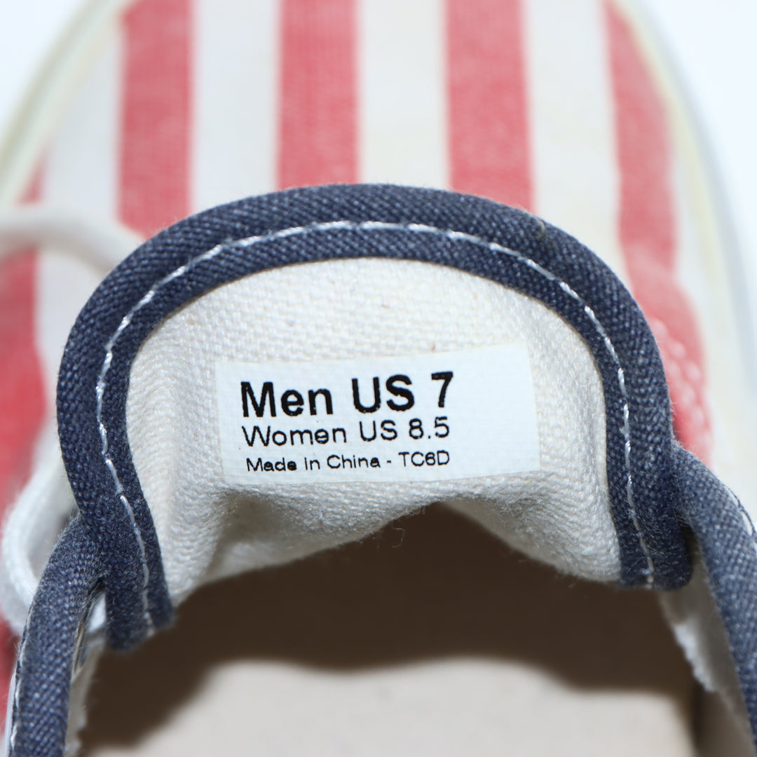 Vans Van Doren Sneakers Bianca, Blu e Rossa USA Numero 39 Unisex