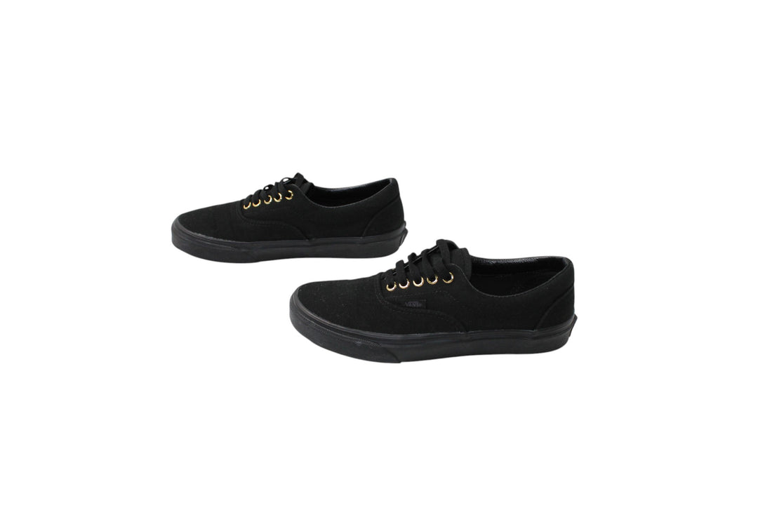 Vans ERA scarpe Nero Basse Eur 38.5 UK 5.5 US Mens 6.5 US Women 8 occhielli oro