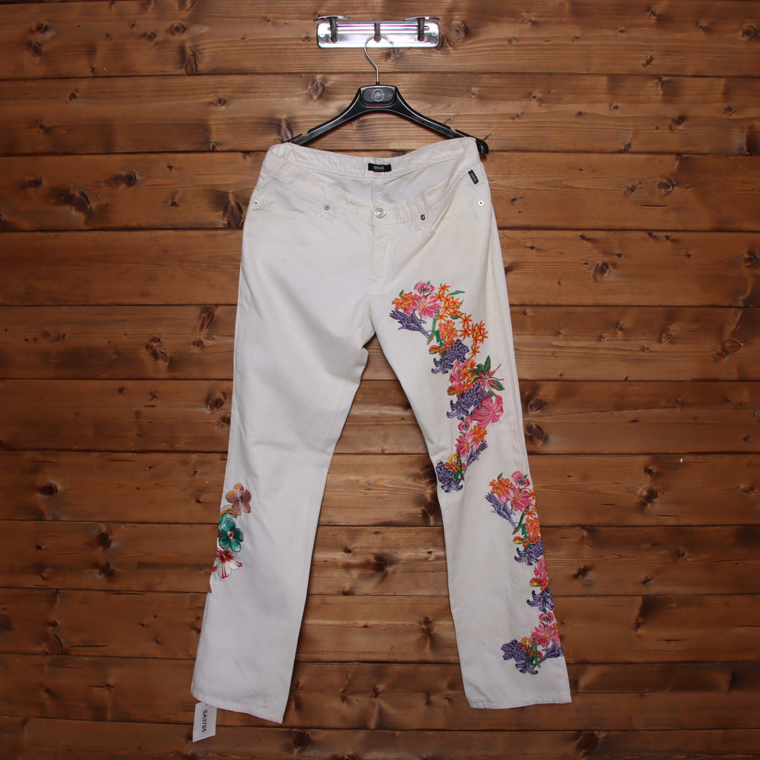 Versace Pantalone Bianco W30 Donna