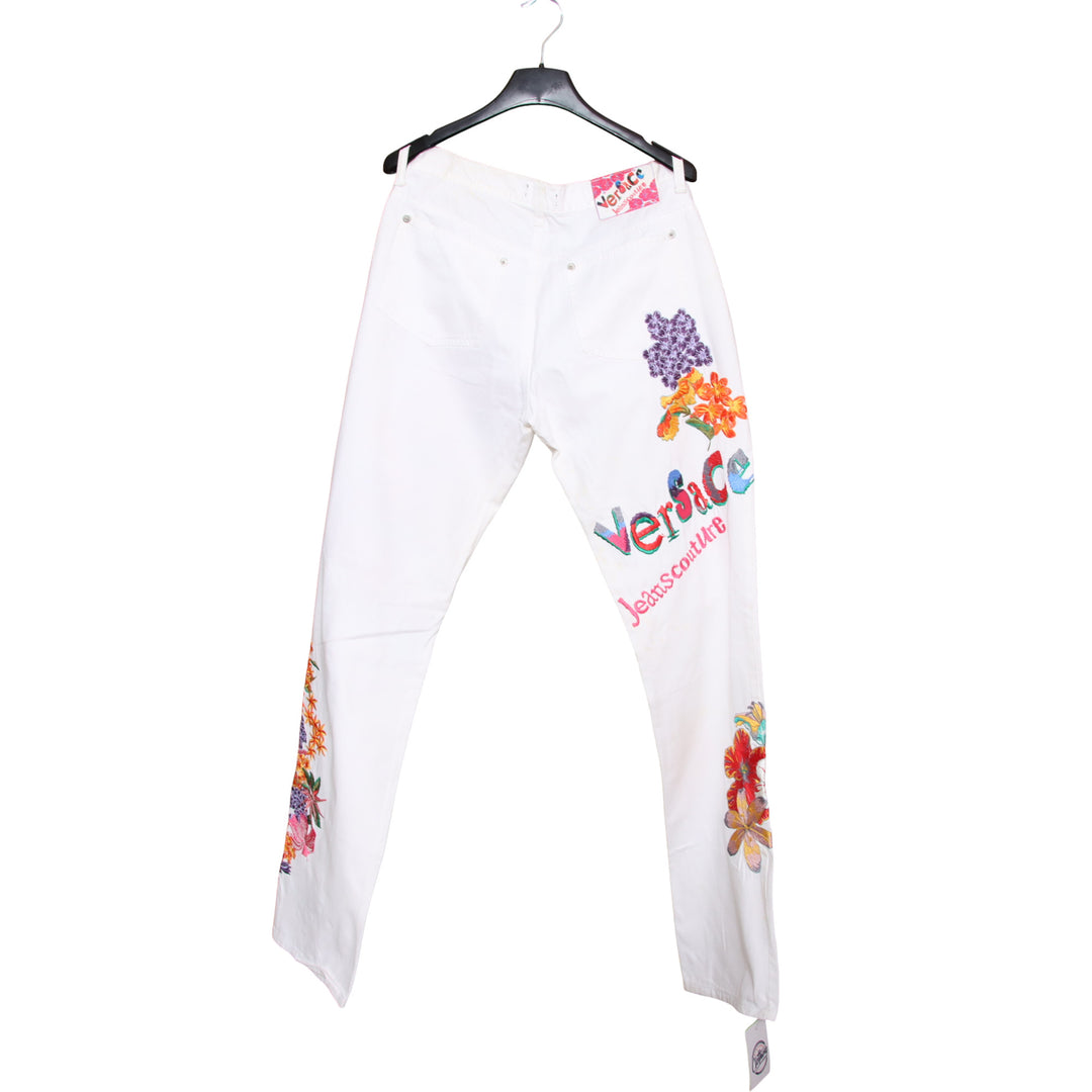 Versace Pantalone Bianco W30 Donna