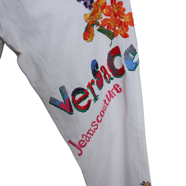 Versace Pantalone Bianco W30 Donna