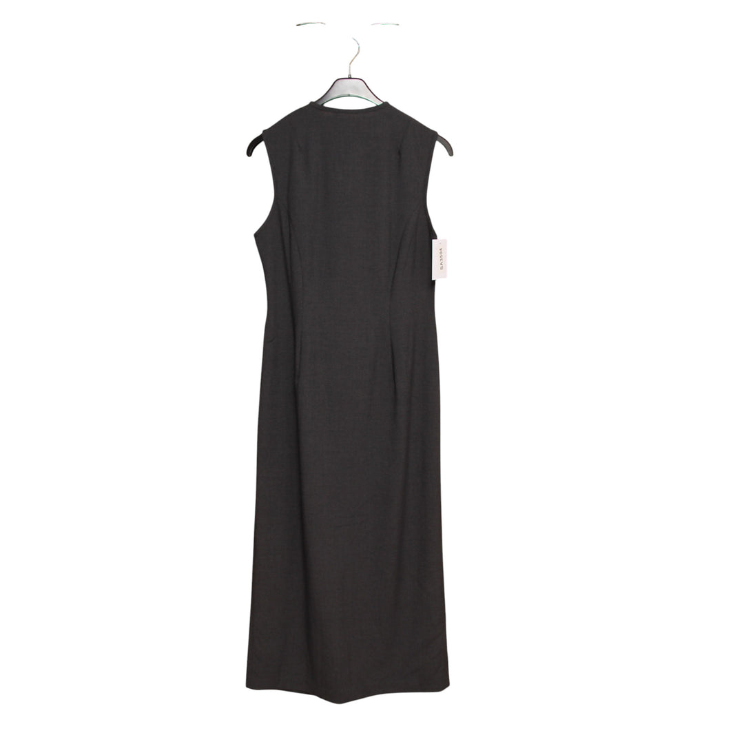 Vestito Lungo Grigio Taglia 46 Donna