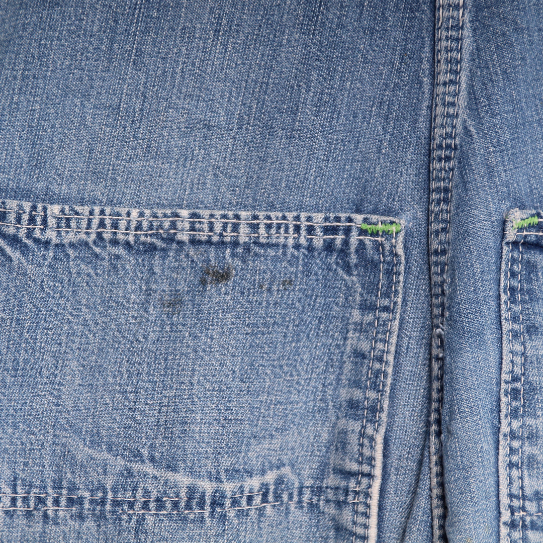 Washington Dee Cee Salopette di Jeans Vintage Denim Taglia S Unisex