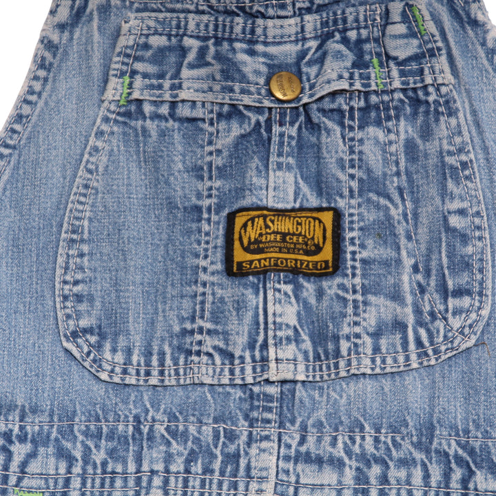 Washington Dee Cee Salopette di Jeans Vintage Denim Taglia S Unisex