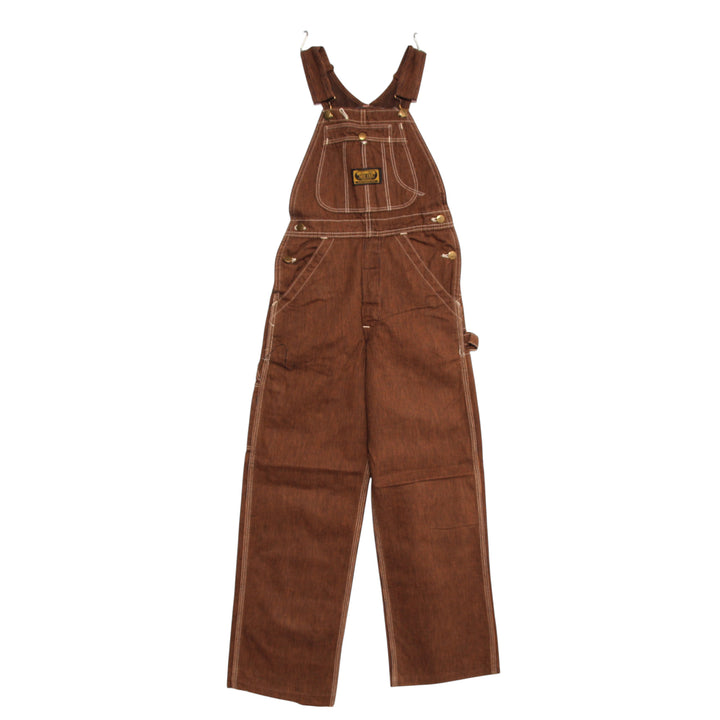 Washington Dee Cee Salopette di Jeans in Velluto Marrone W25 L34 Unisex