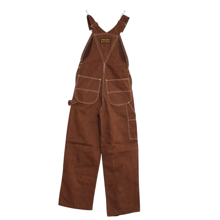Washington Dee Cee Salopette di Jeans in Velluto Marrone W25 L34 Unisex