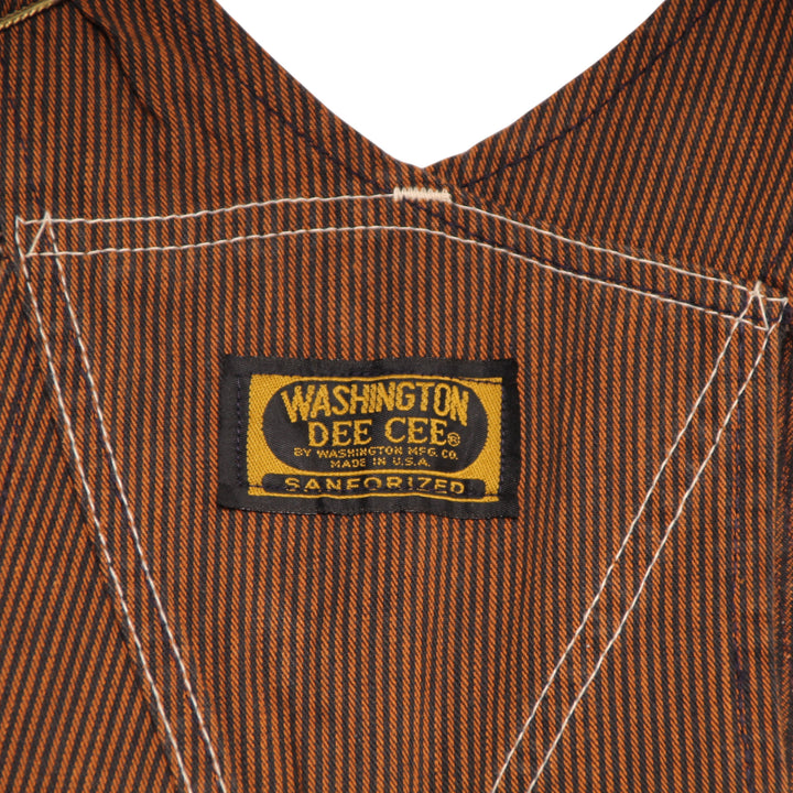 Washington Dee Cee Salopette di Jeans in Velluto Marrone W25 L34 Unisex