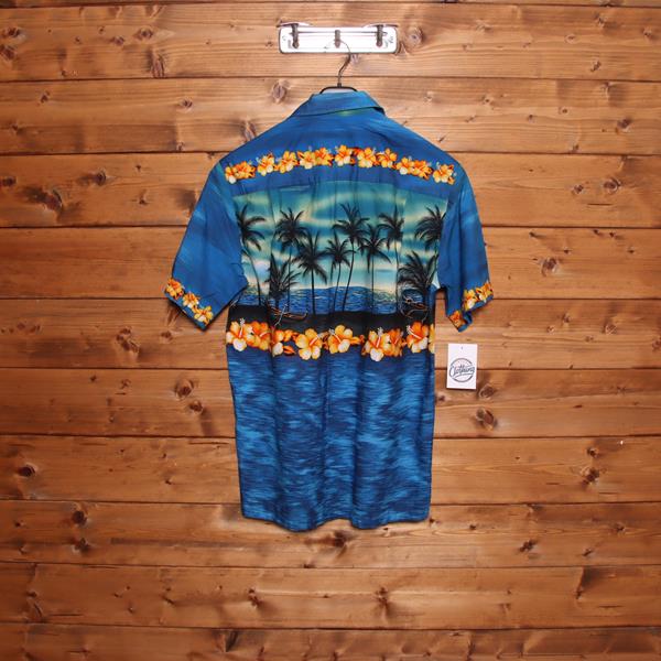 Winnie Fashion camicia hawaiana azzurra taglia M uomo made in Hawaii