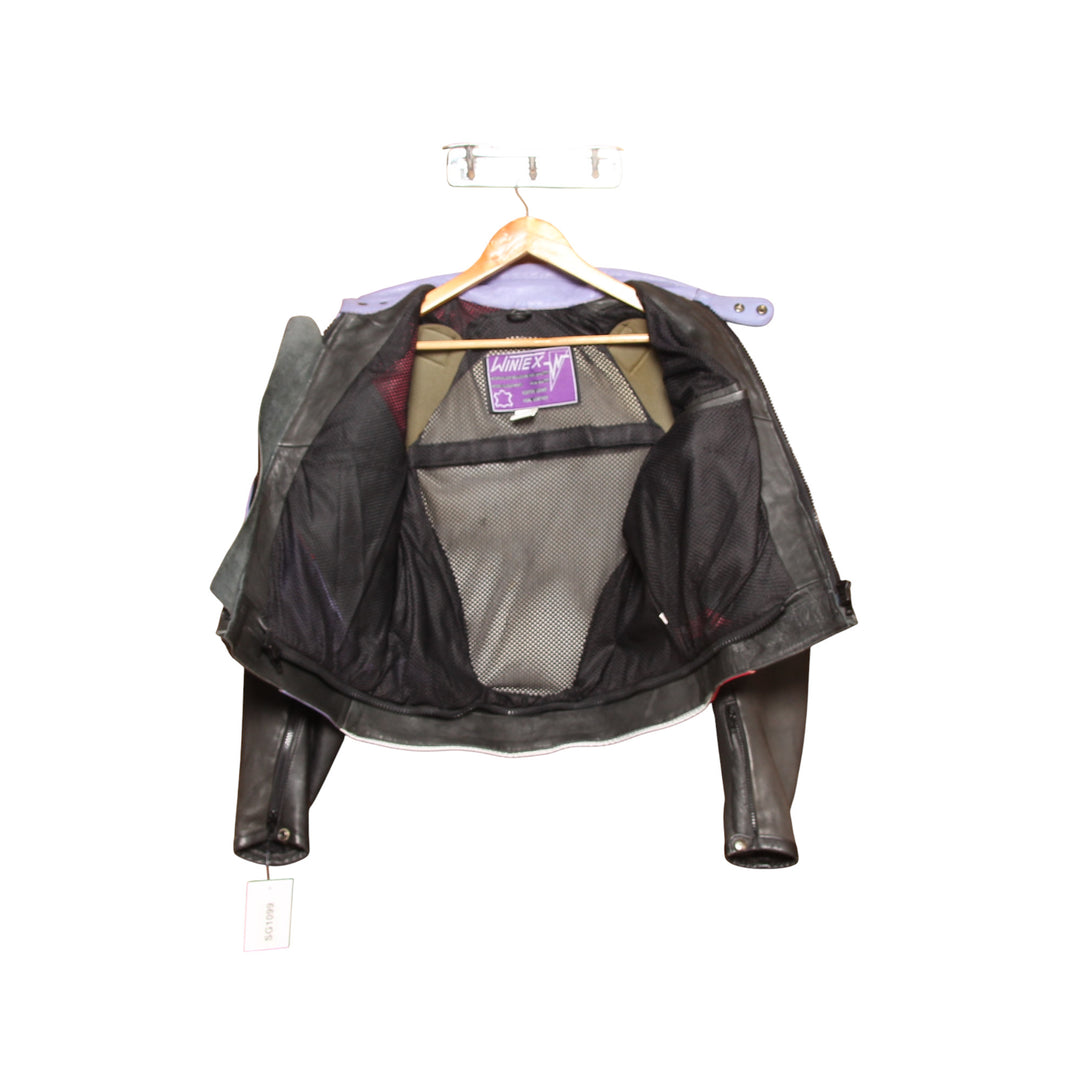 Wintex Tuta da Moto Nera e Viola Taglia 52 Uomo