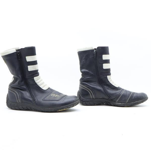 Wojas Vintage stivaletto da moto nero e bianco in pelle numero 39 donna