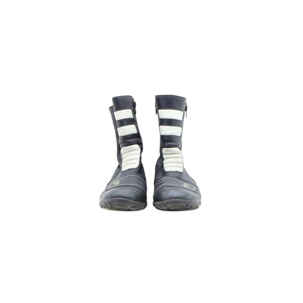 Wojas Vintage stivaletto da moto nero e bianco in pelle numero 39 donna