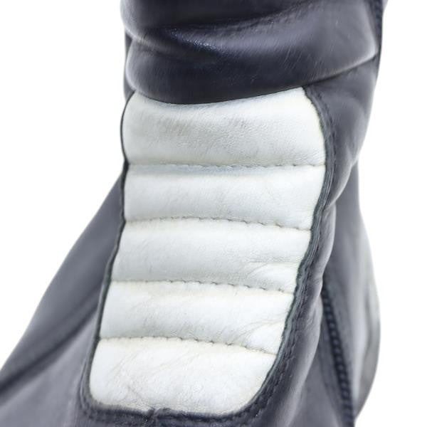 Wojas Vintage stivaletto da moto nero e bianco in pelle numero 39 donna