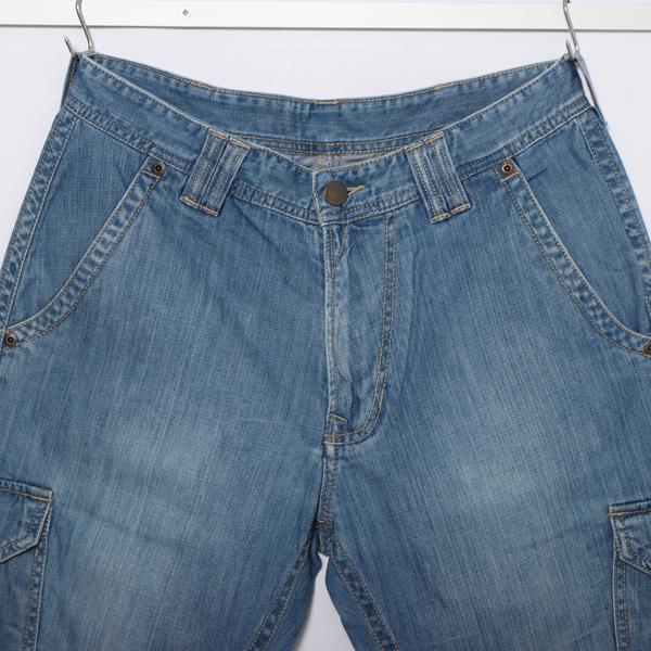 Wrangler Chad Cargo pant bermuda di jeans denim W31 uomo