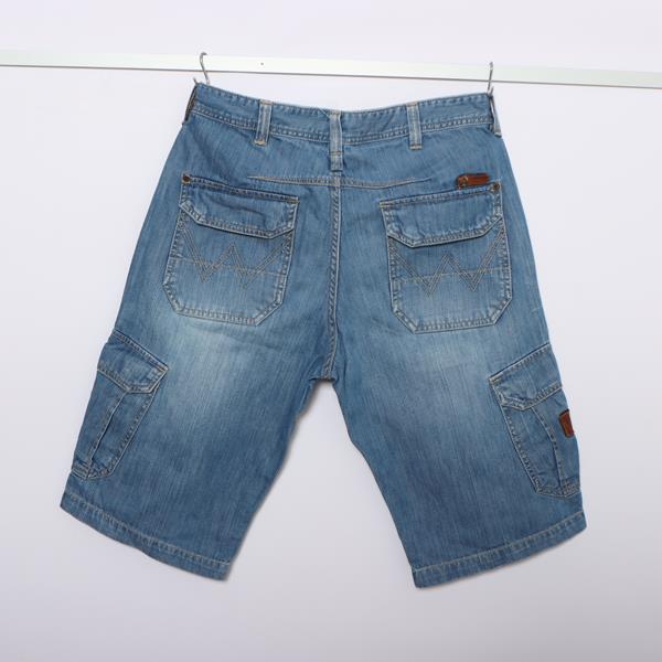 Wrangler Chad Cargo pant bermuda di jeans denim W31 uomo