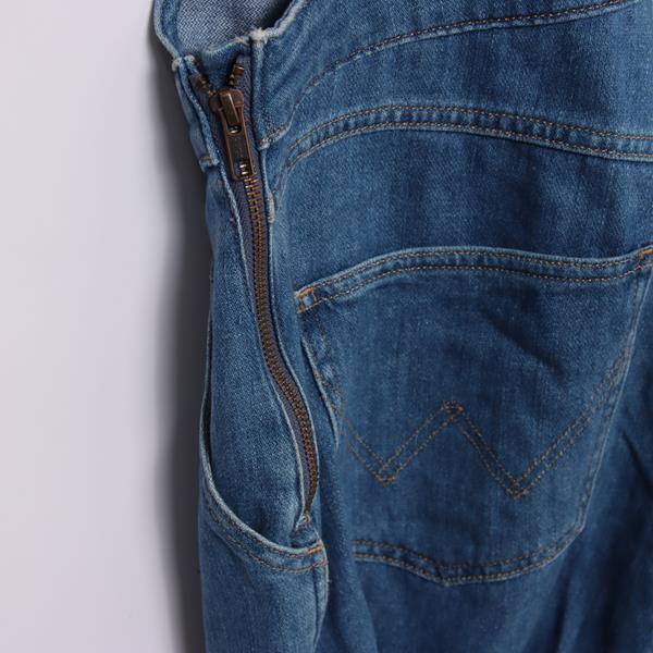 Wrangler Mom Bib Short Salopette di jeans denim taglia M donna