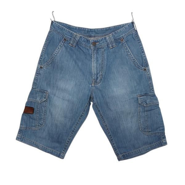 Wrangler Chad Cargo pant bermuda di jeans denim W31 uomo
