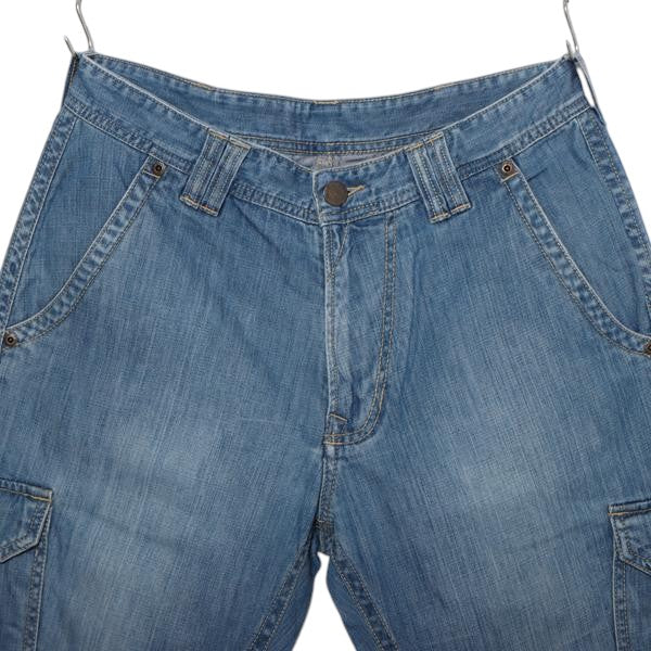 Wrangler Chad Cargo pant bermuda di jeans denim W31 uomo