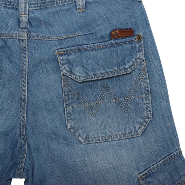 Wrangler Chad Cargo pant bermuda di jeans denim W31 uomo