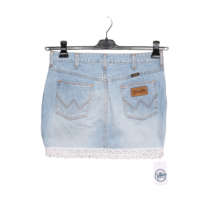 Wrangler Minigonna di Jeans Vintage Denim W30 Donna