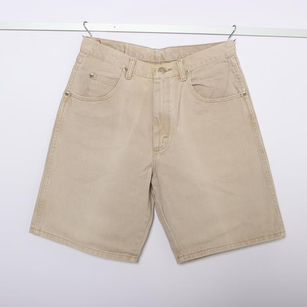 Wrangler bermuda di jeans beige W32 uomo