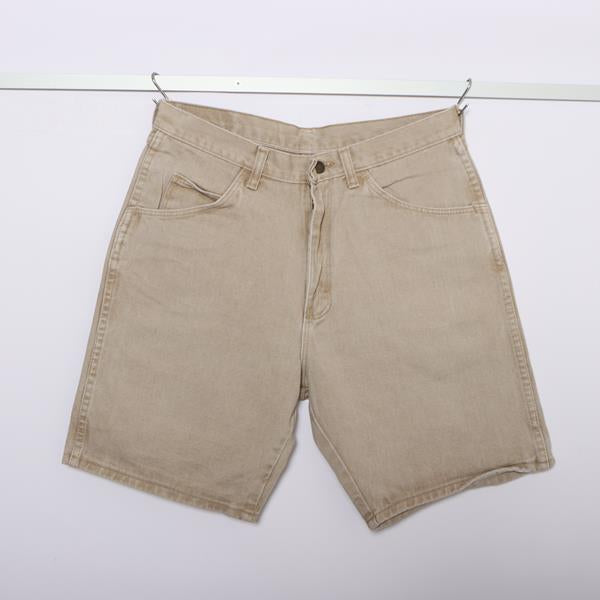 Wrangler bermuda di jeans beige W33 uomo made in USA