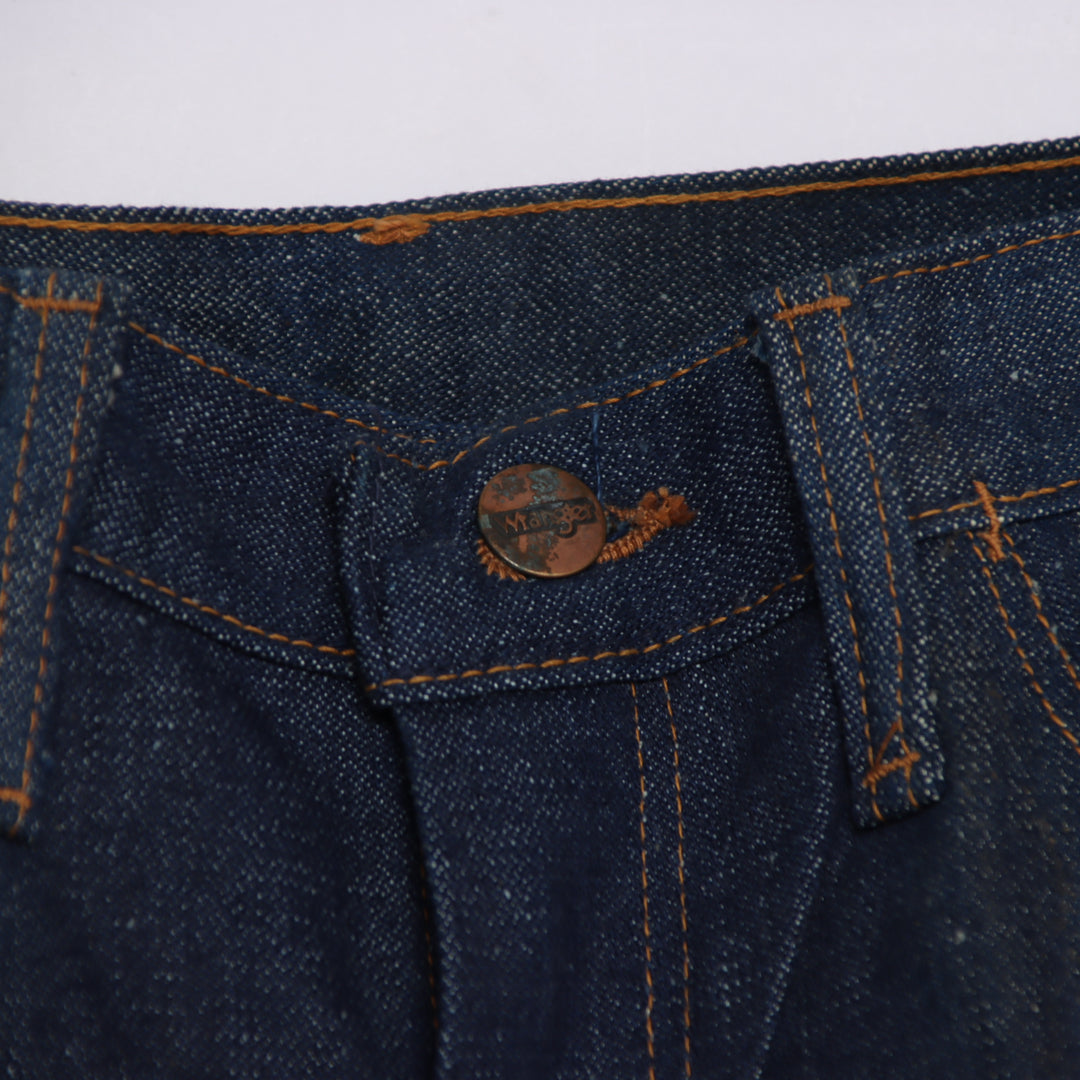 Wrangler western bootcut W28 L36 jeans vintage 70' in denim da donna deadstock w/tags