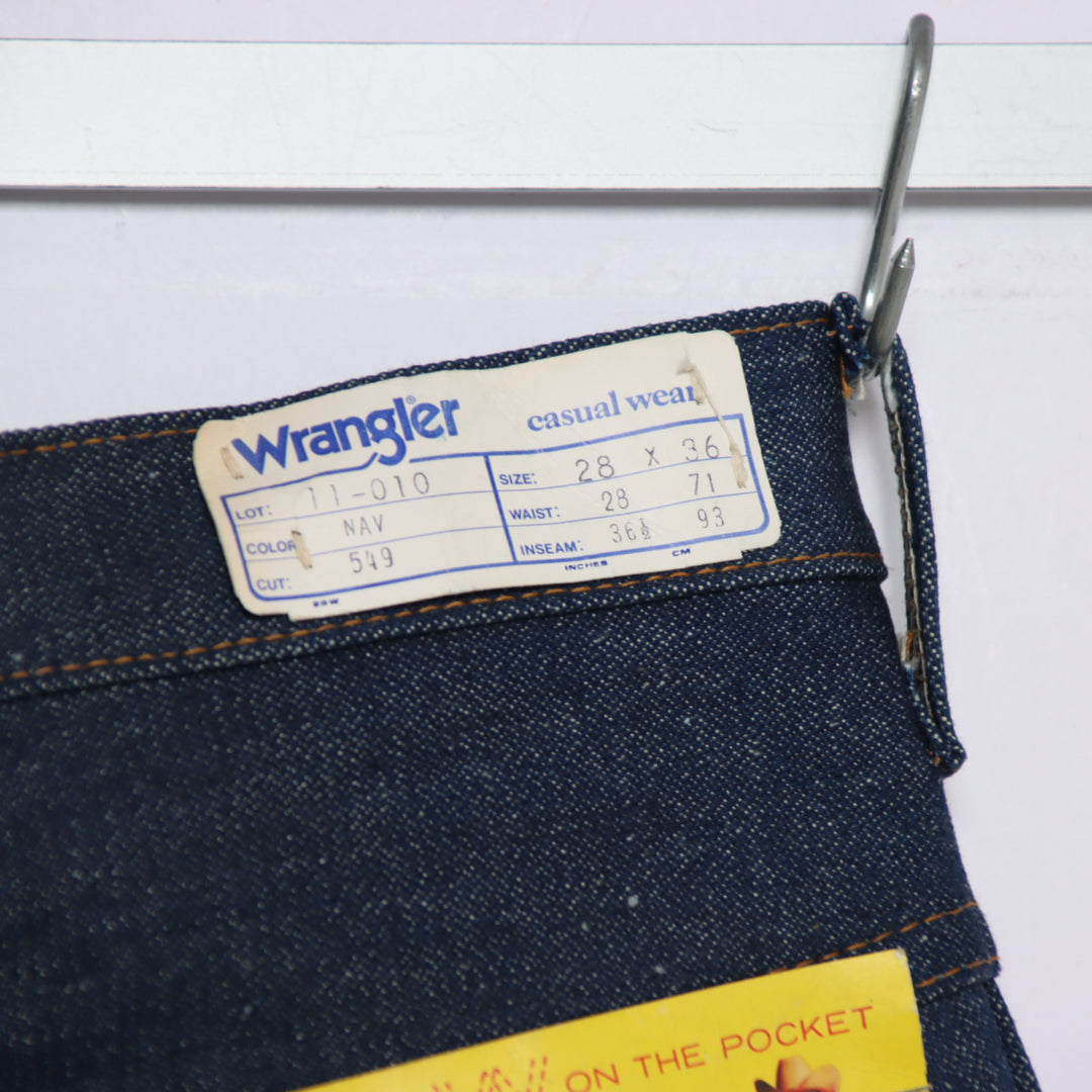 Wrangler western bootcut W28 L36 jeans vintage 70' in denim da donna deadstock w/tags