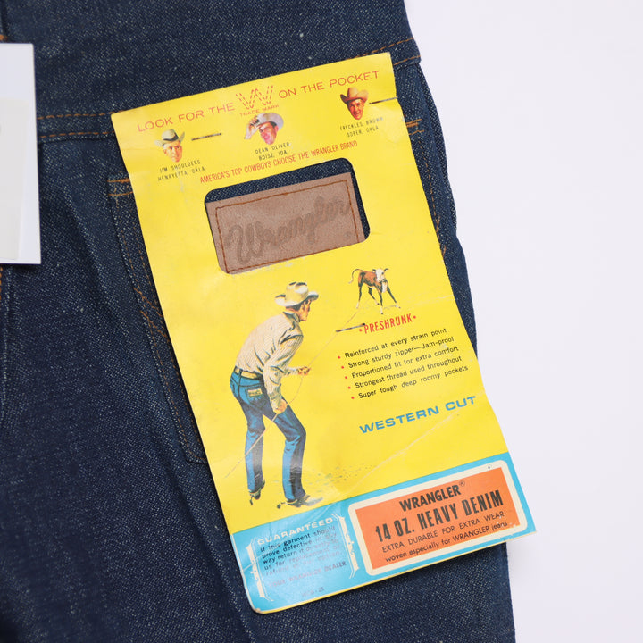 Wrangler western bootcut W28 L36 jeans vintage 70' in denim da donna deadstock w/tags