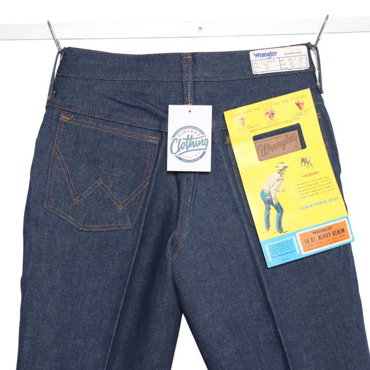 Wrangler western bootcut W29 L35 jeans vintage 70' in denim da donna deadstock w/tags