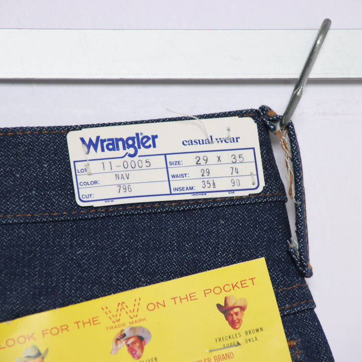 Wrangler western bootcut W29 L35 jeans vintage 70' in denim da donna deadstock w/tags