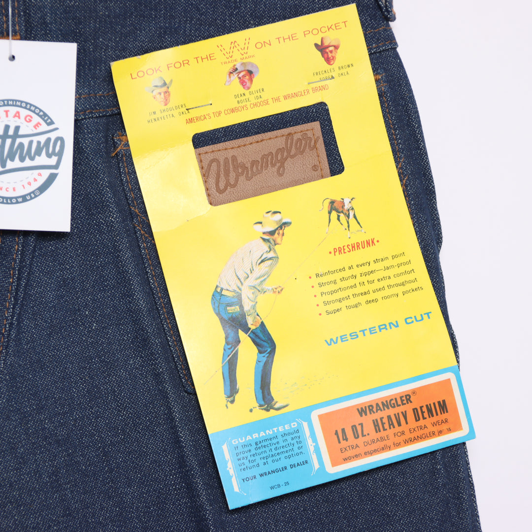 Wrangler western bootcut W29 L35 jeans vintage 70' in denim da donna deadstock w/tags