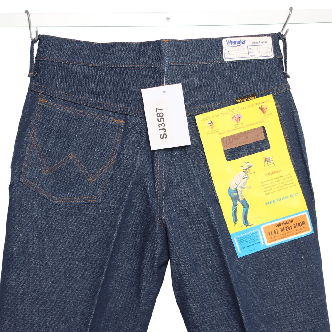 Wrangler western bootcut W30 L35 jeans vintage 70' in denim da donna deadstock w/tags